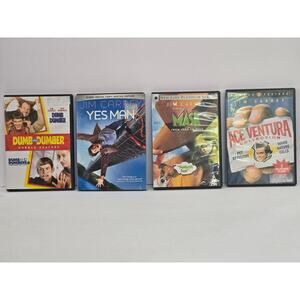 Jim Carrey Comedy DVD Collection Dumb & Dumber Mask Ace Ventura